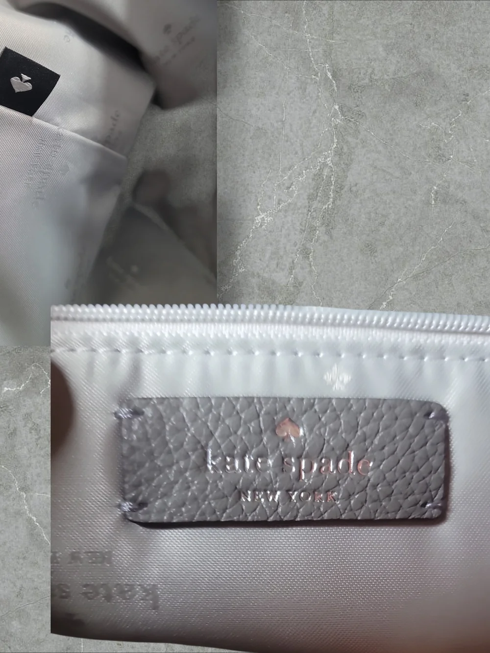 Kate Spade 454 Grey Suede Large Tote Like New Condition